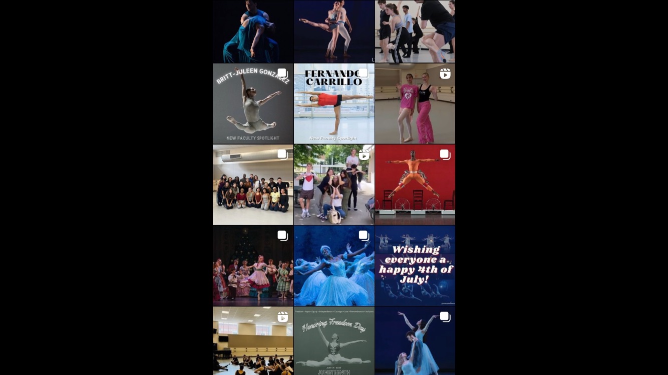 Feed from the @uncsadance Instagram account